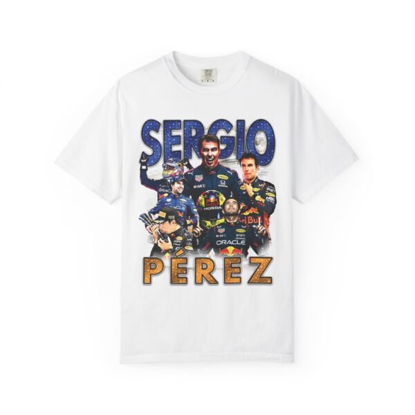 Sergio Perez racing t shirt, comfortable and breathable fan tee, ideal for race day or everyday use, unique gift for motorsport lovers - Image 2