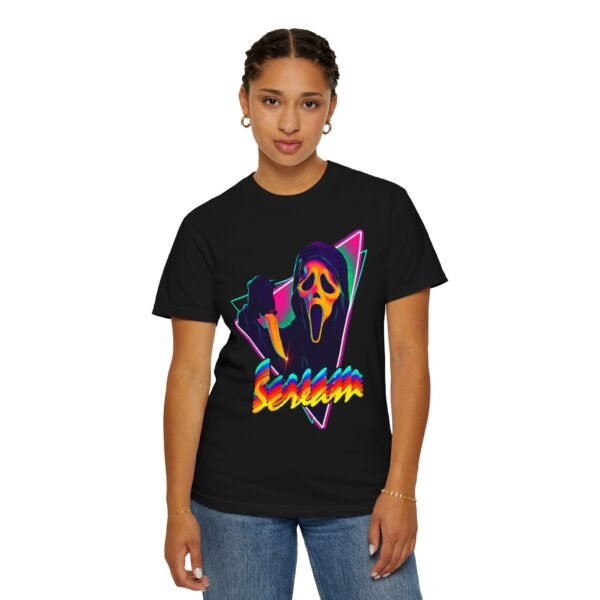 Scream movie t shirt, iconic ghostface horror tee for casual wear, ideal scary movie night gift for him or her - Image 5