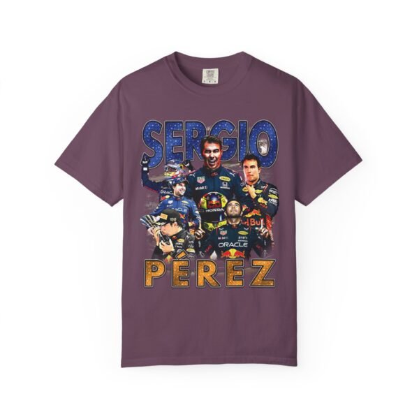 Sergio Perez racing t shirt, comfortable and breathable fan tee, ideal for race day or everyday use, unique gift for motorsport lovers - Image 9